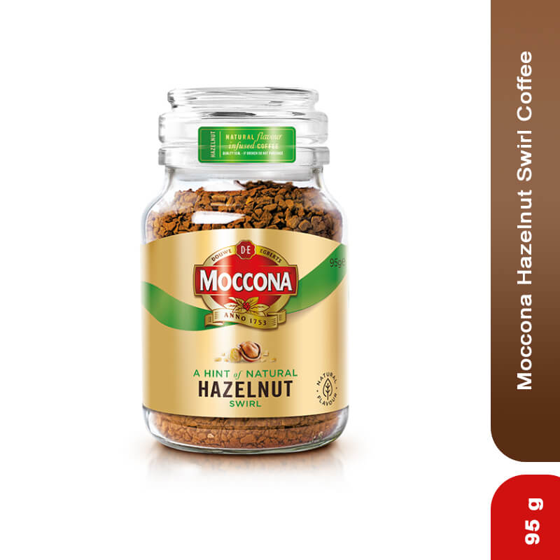 Moccona Hazelnut Swirl Freeze-Dried Coffee, 95gm
