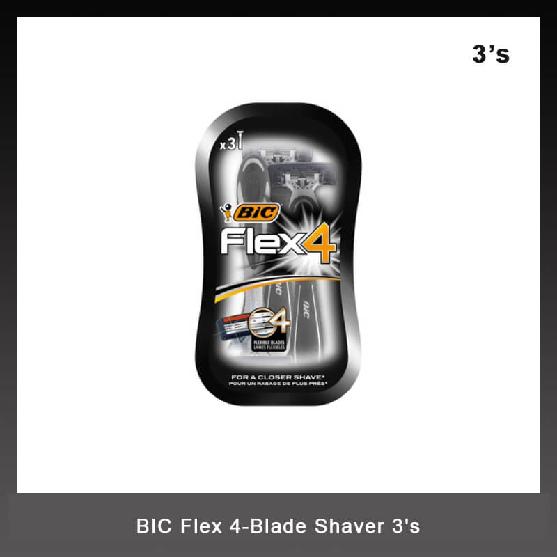 BIC Flex 4-Blade Shaver, 3's