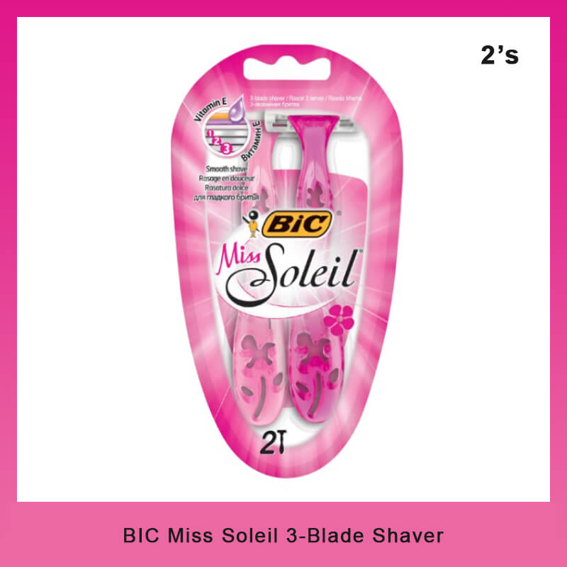 BIC Miss Soleil 3-Blade Shaver, 2's