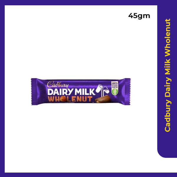 Cadbury Dairy Milk Wholenut, 45gm