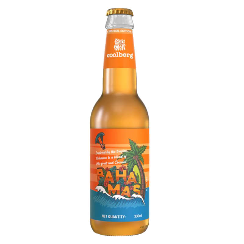 Coolberg Tropical Bahamas Mixed Fruit & Coconut Non-Alcoholic Beer, 330ml