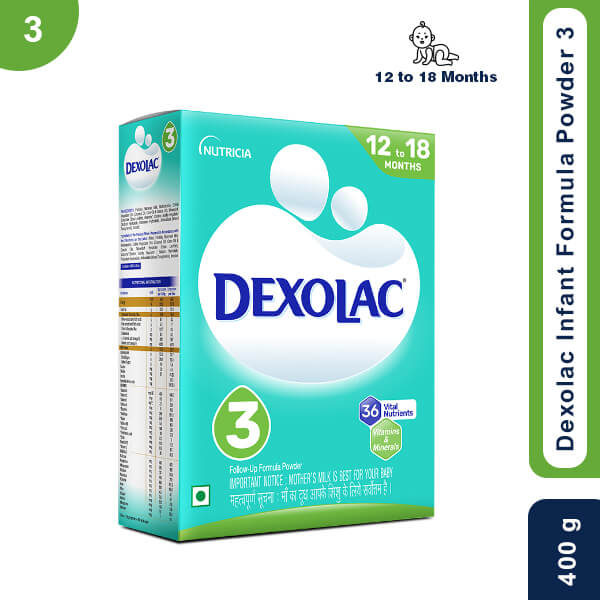 Dexolac Infant Formula Powder 3 From 12 to 18 Months, 400g