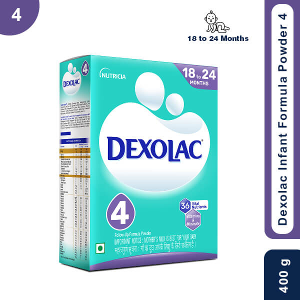 Dexolac Infant Formula Powder 4 From 18 to 24 Months, 400gm