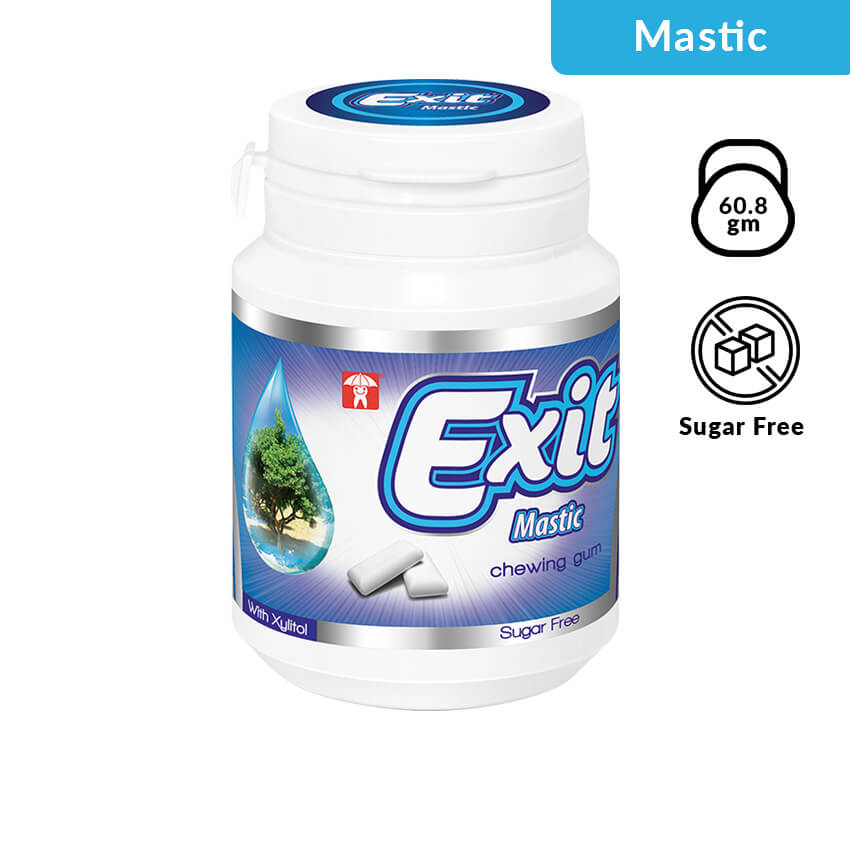Exit Chewing Gum Bottle Mastic 60.8 gm