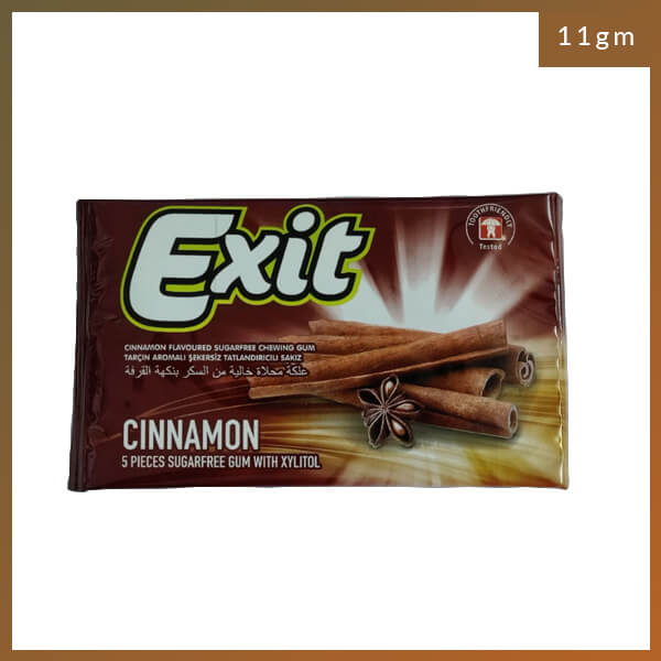 Exit Cinnamon Sugar Free Gum with Xylitol, 11gm