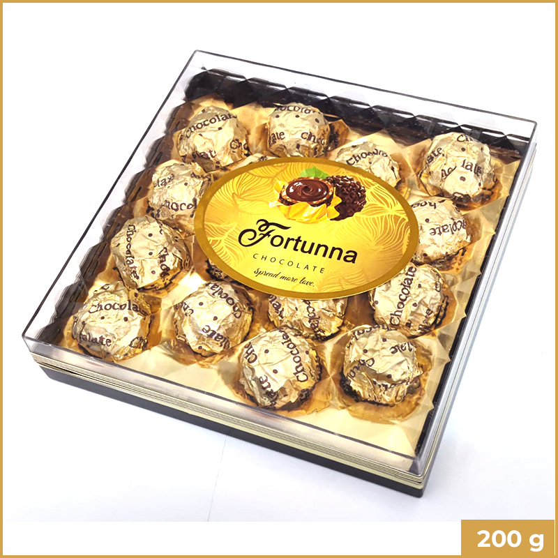 Fortunna Chocolate 16's Diamond Golden 200g