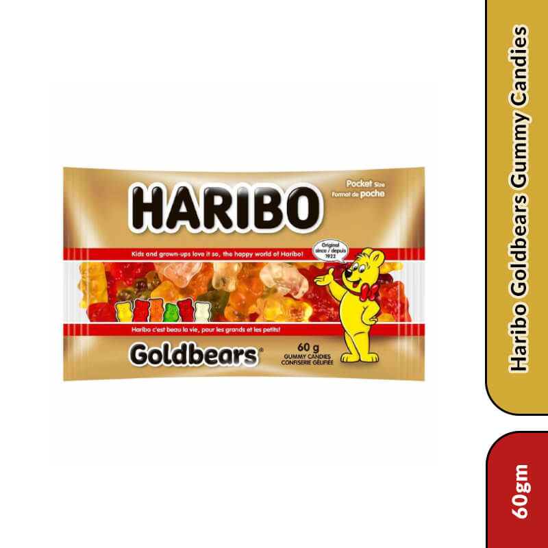 Haribo Goldbears Gummy Candies, 60g