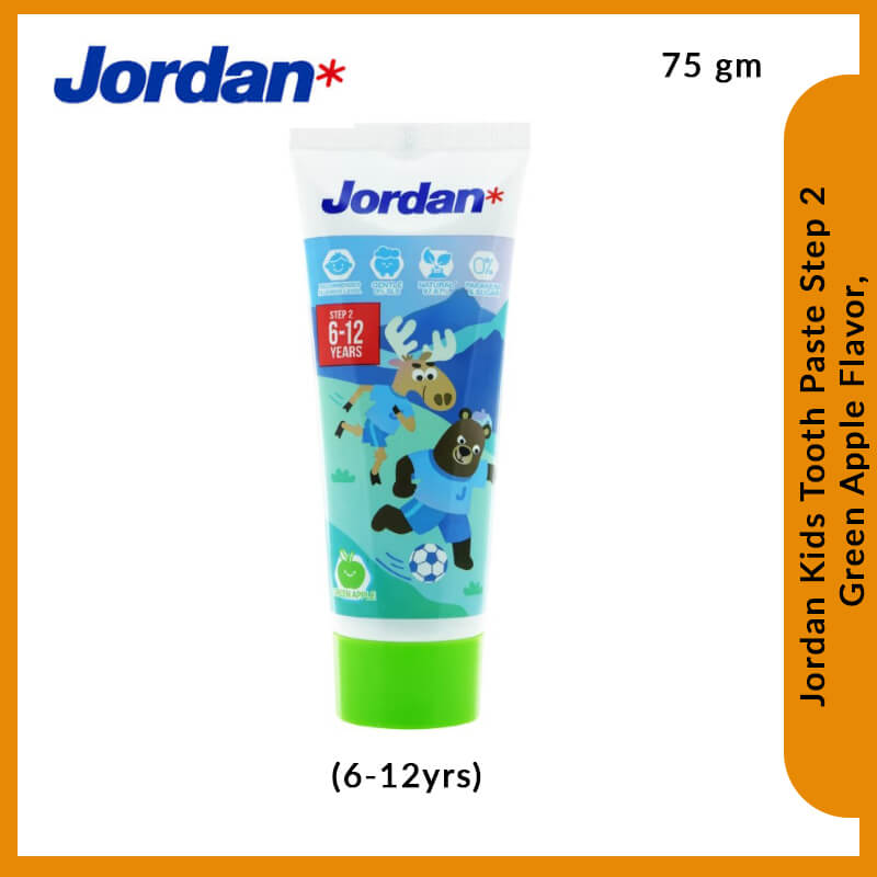 jordan-kids-tooth-paste-step-2-6-12yrs-green-apple-flavor-75-gm