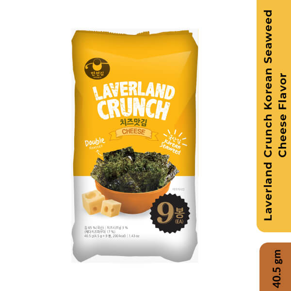 Laverland Crunch Korean Seaweed Cheese Flavor, 40.5gm