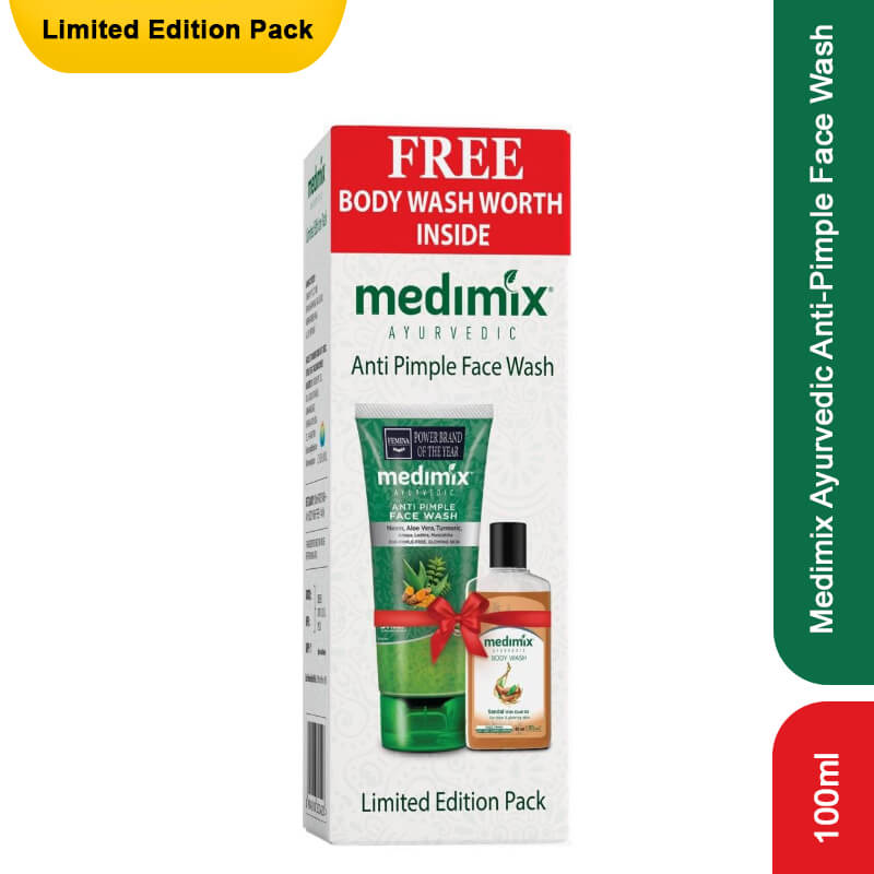 Medimix Ayurvedic Anti-Pimple Face Wash, 100ml