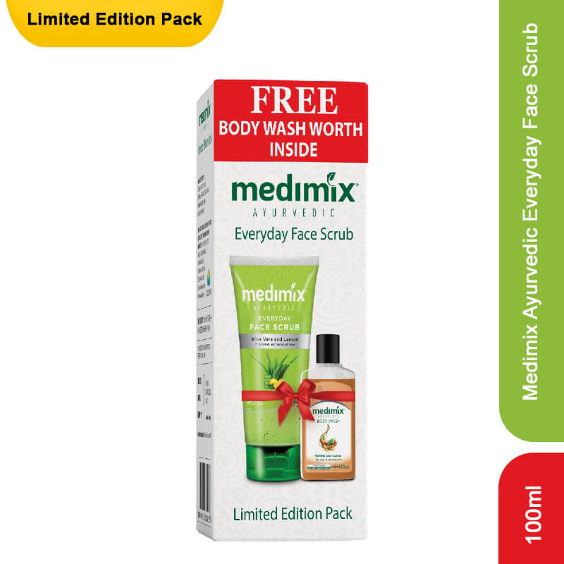 Medimix Ayurvedic Everyday Face Scrub Limited Edition Pack, 100ml