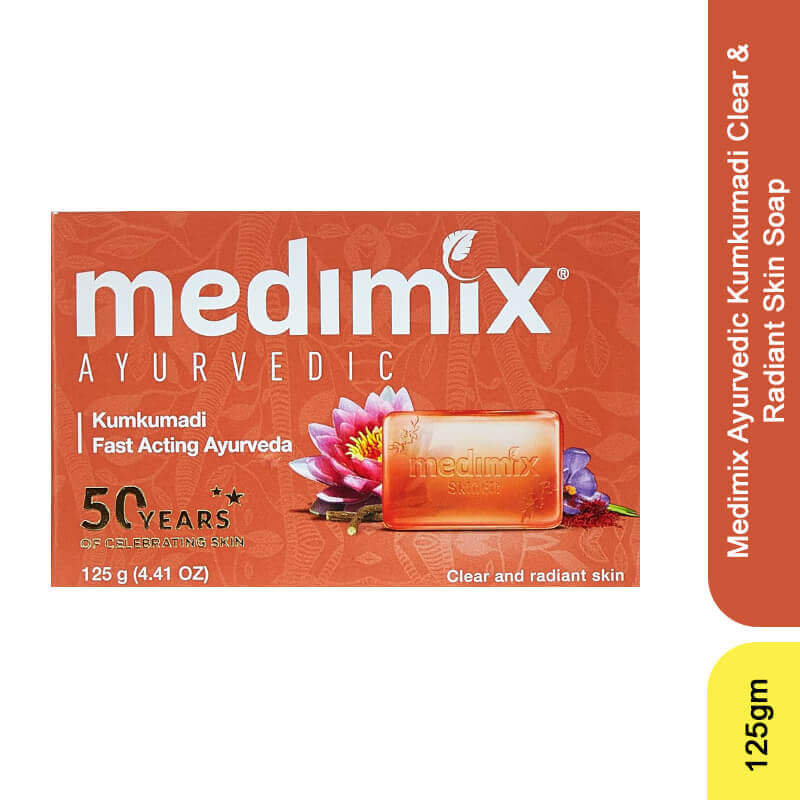 Medimix Ayurvedic Kumkumadi Clear & Radiant Skin Soap, 125gm