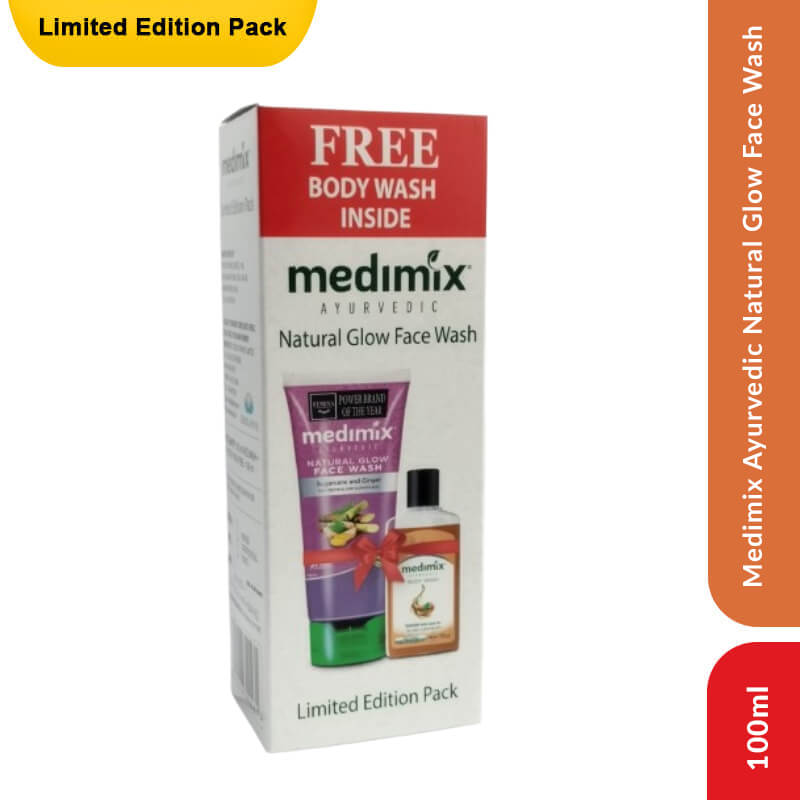 Medimix Ayurvedic Natural Glow Face Wash, 100ml