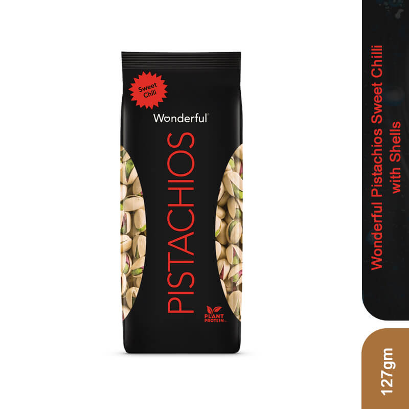 Wonderful Pistachios Sweet Chilli with Shells, 127gm